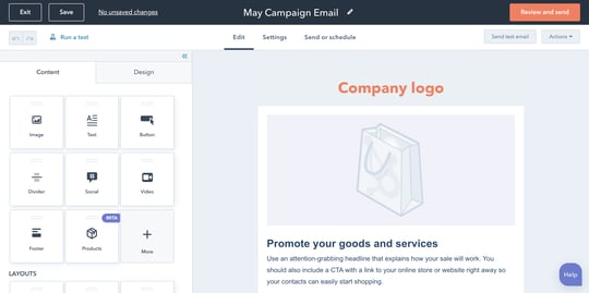 hubspot-email-marketing-campaign-editor